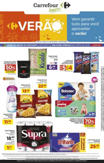 Folheto Carrefour Bairro - 26/12/2024 - 02/01/2025.