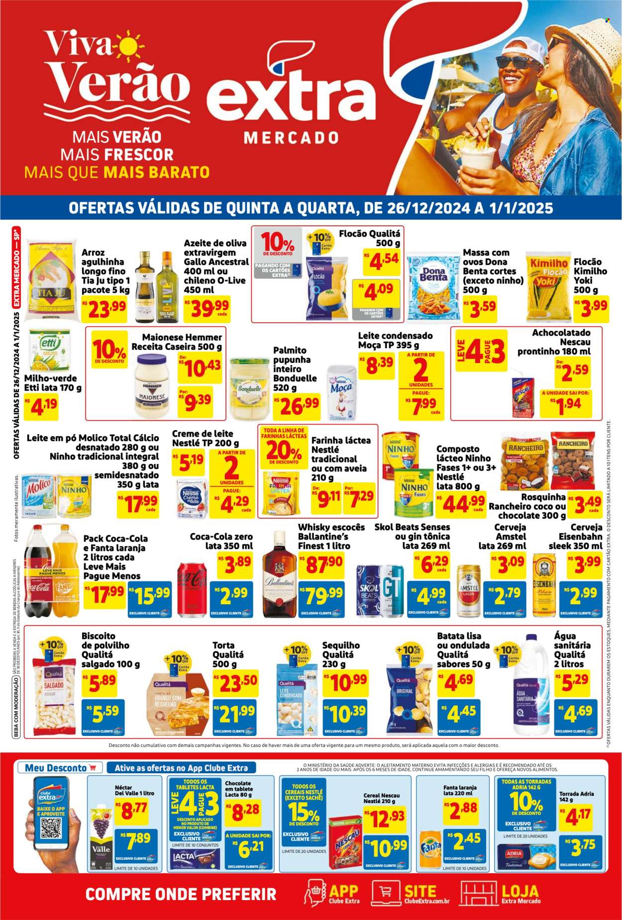 Folheto Mercado Extra - 26/12/2024 - 01/01/2025. Página 1