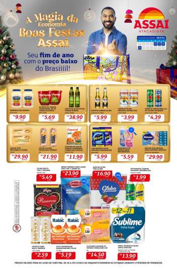 Folheto Assaí Atacadista - 26/12/2024 - 29/12/2024.
