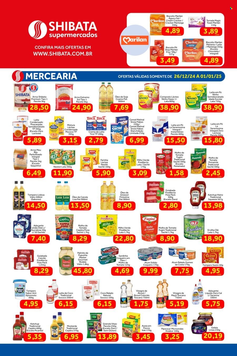 Folheto Shibata Supermercados - 26/12/2024 - 01/01/2025. Página 2