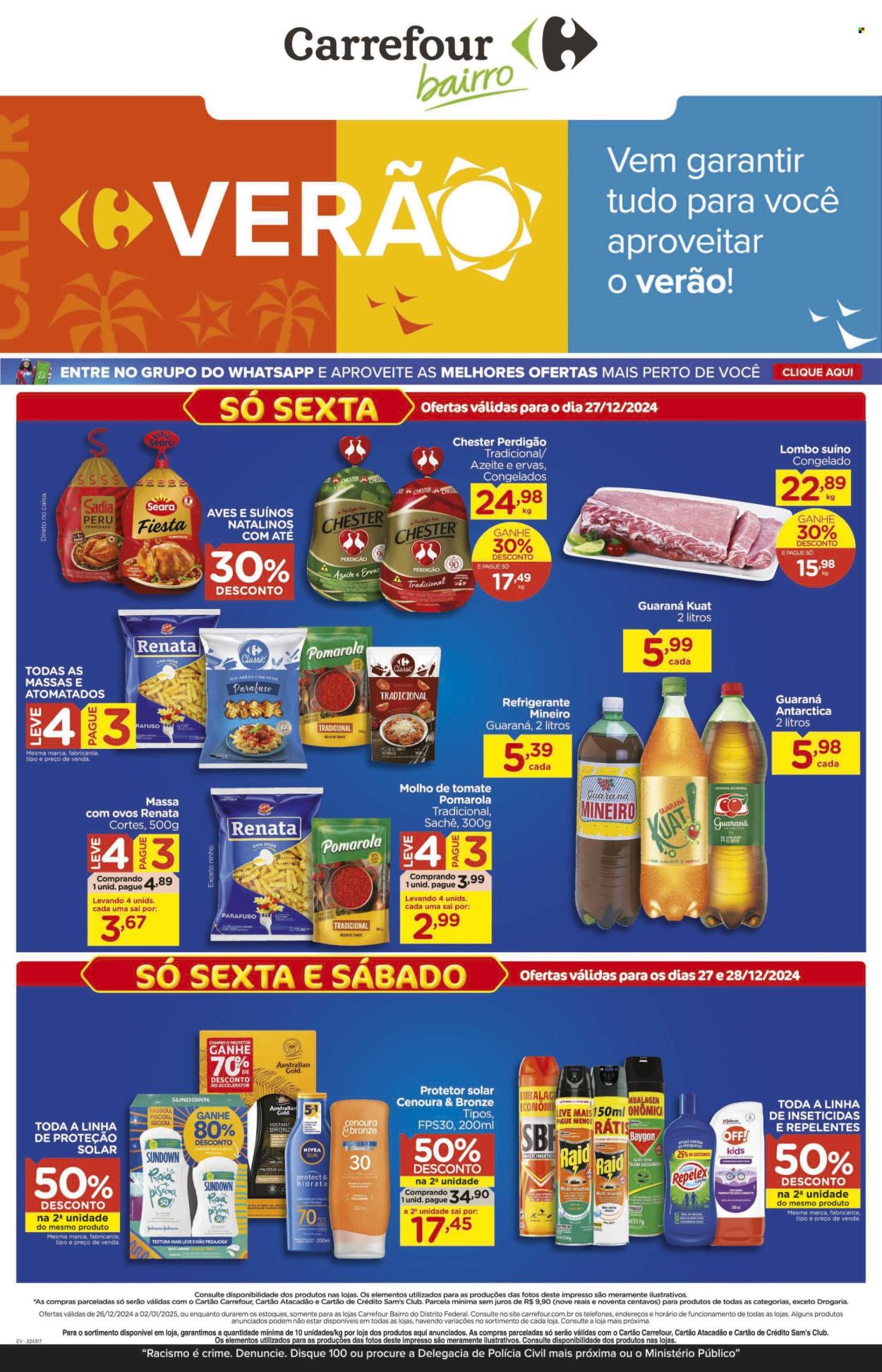 Folheto Carrefour Bairro - 27/12/2024 - 28/12/2024. Página 1
