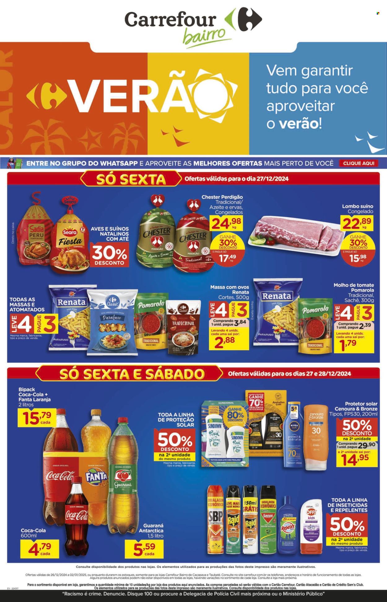 Folheto Carrefour Bairro - 27/12/2024 - 28/12/2024. Página 1