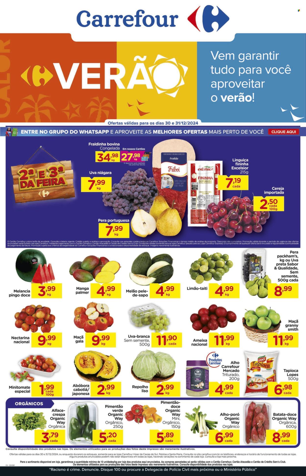 Folheto Carrefour Hiper - 30/12/2024 - 31/12/2024. Página 1