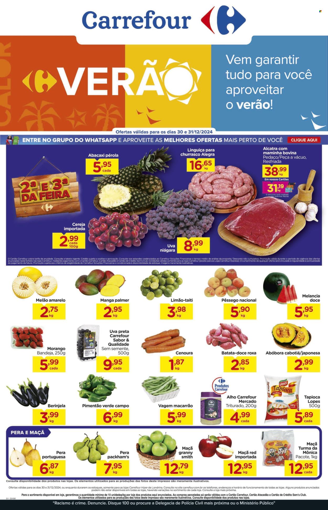 Folheto Carrefour Hiper - 30/12/2024 - 31/12/2024. Página 1