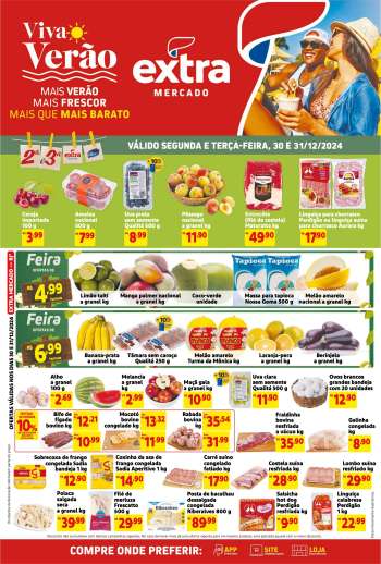 Folheto Mercado Extra - 30/12/2024 - 31/12/2024.