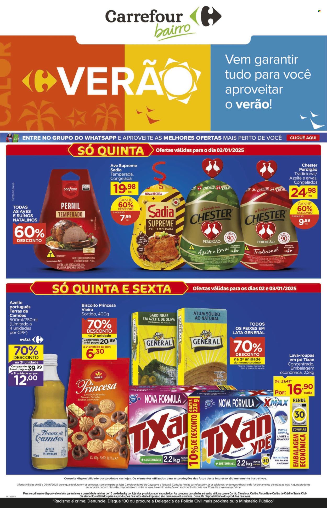 Folheto Carrefour Bairro - 02/01/2025 - 03/01/2025. Página 1