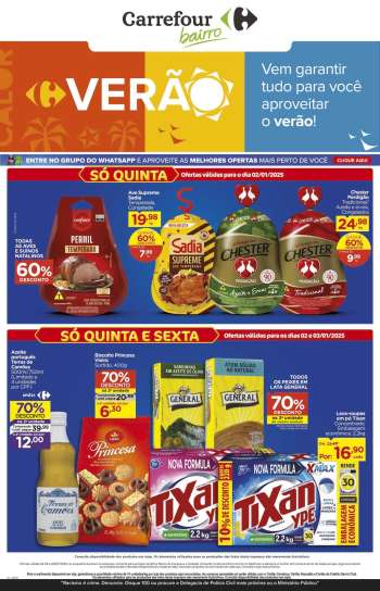 Folheto Carrefour Bairro - 02/01/2025 - 03/01/2025.