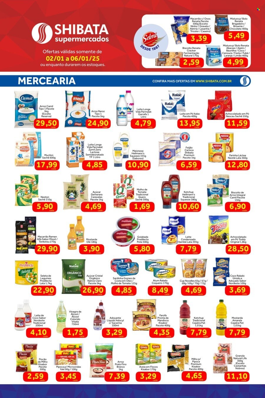 Folheto Shibata Supermercados - 02/01/2025 - 06/01/2025. Página 2