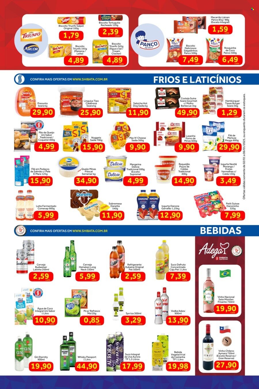 Folheto Shibata Supermercados - 02/01/2025 - 06/01/2025. Página 3