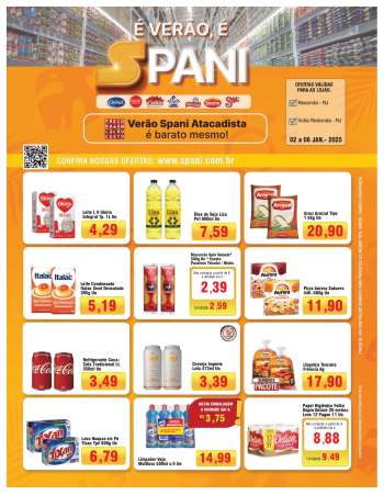 Folheto Spani Atacadista - 02/01/2025 - 06/01/2025.