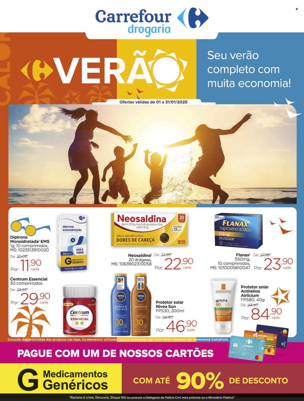 Folheto Carrefour Drogaria - 01/01/2025 - 31/01/2025. Página 1
