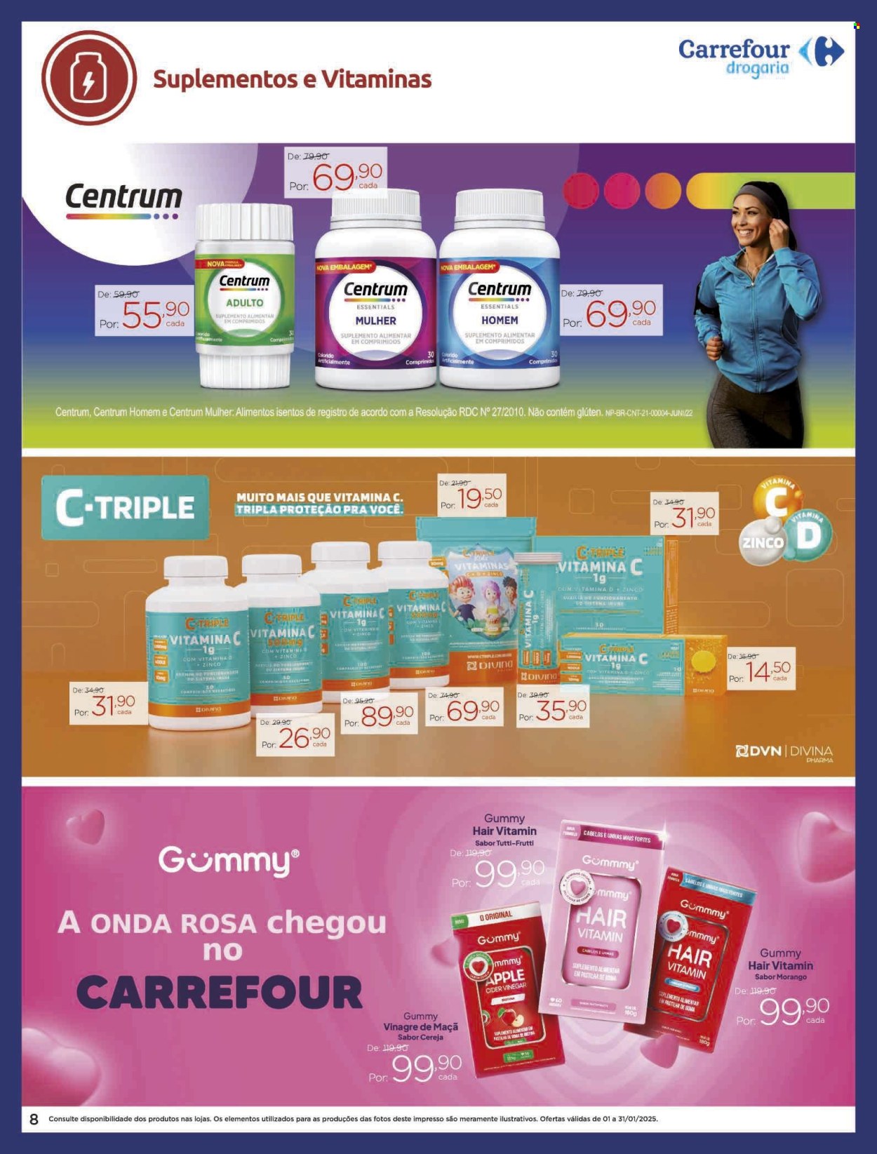 Folheto Carrefour Drogaria - 01/01/2025 - 31/01/2025. Página 8