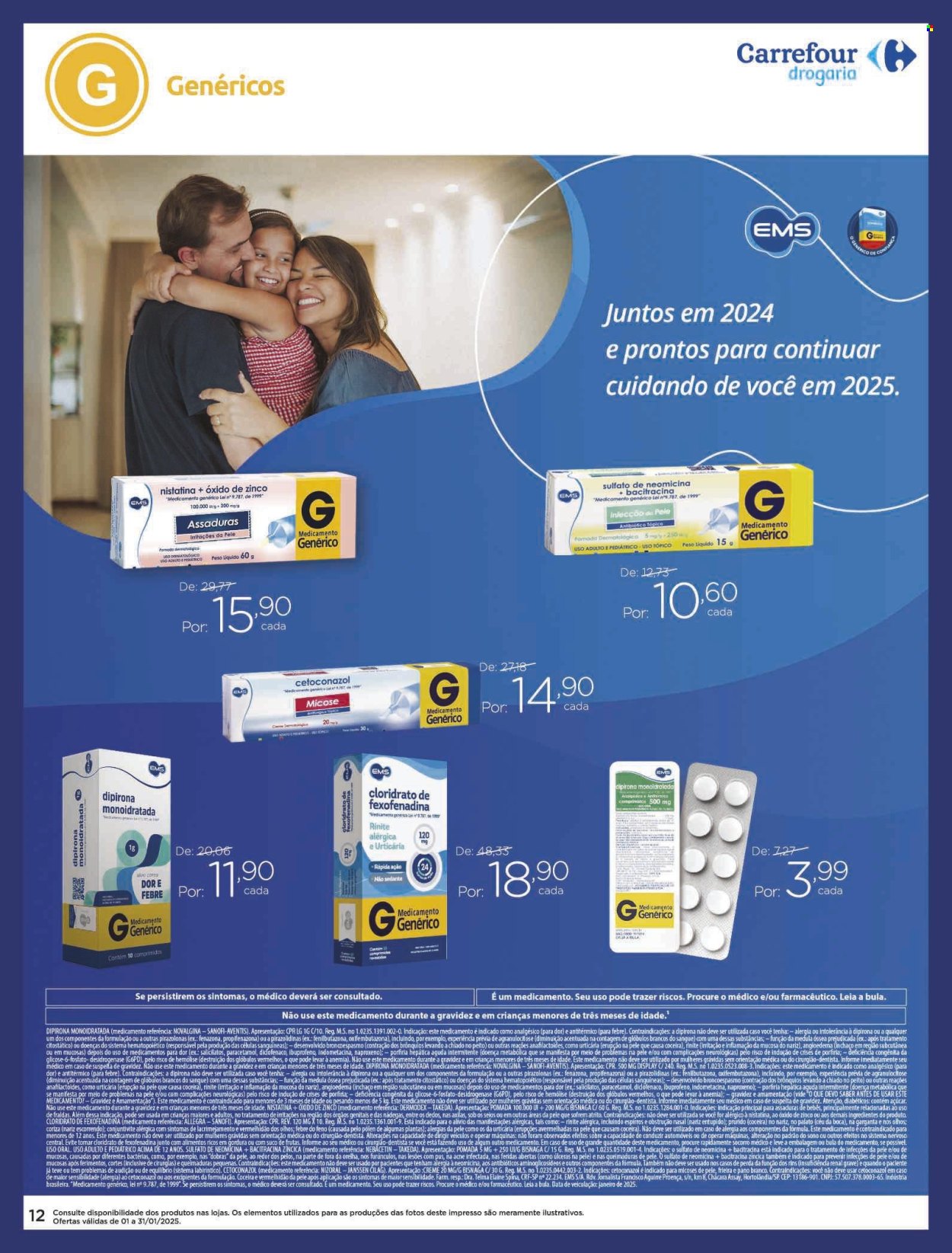 Folheto Carrefour Drogaria - 01/01/2025 - 31/01/2025. Página 12