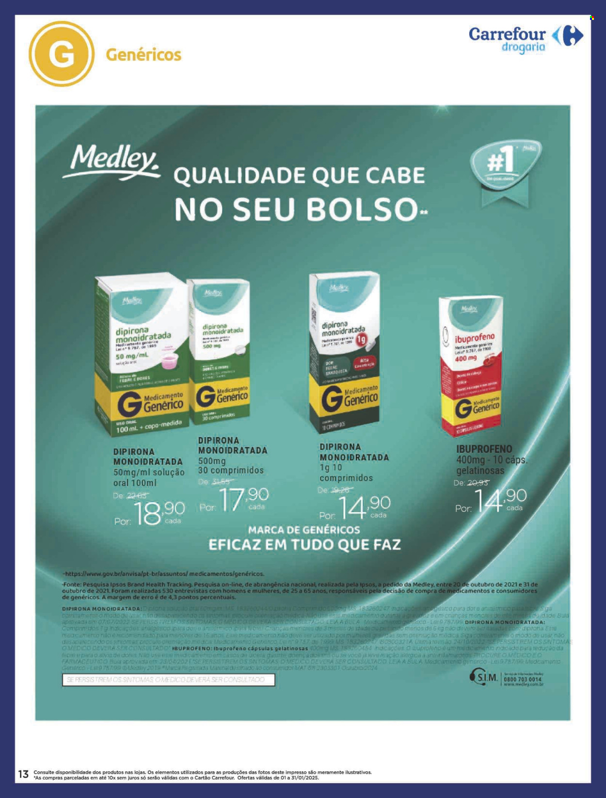 Folheto Carrefour Drogaria - 01/01/2025 - 31/01/2025. Página 13