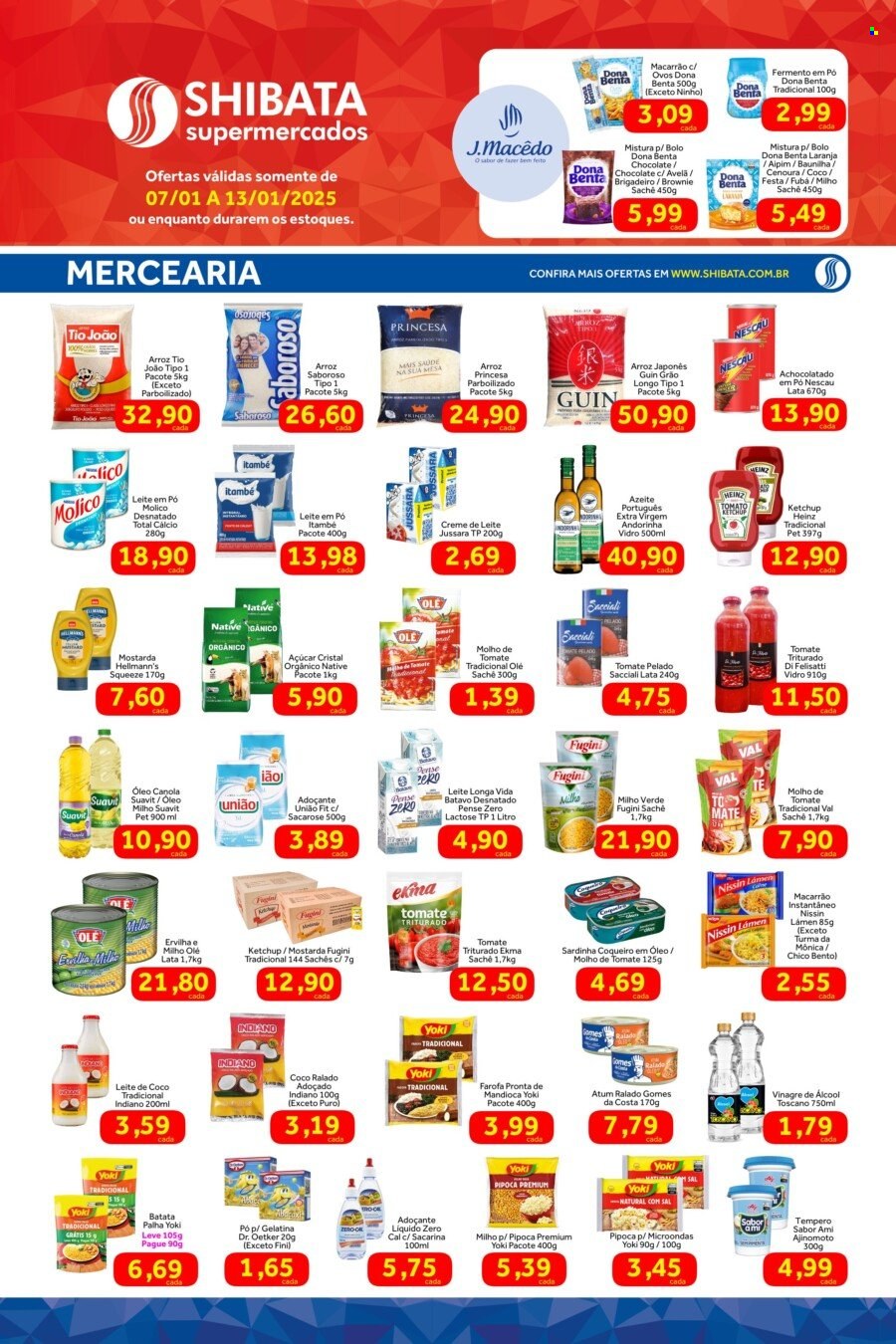 Folheto Shibata Supermercados - 07/01/2025 - 13/01/2025. Página 2
