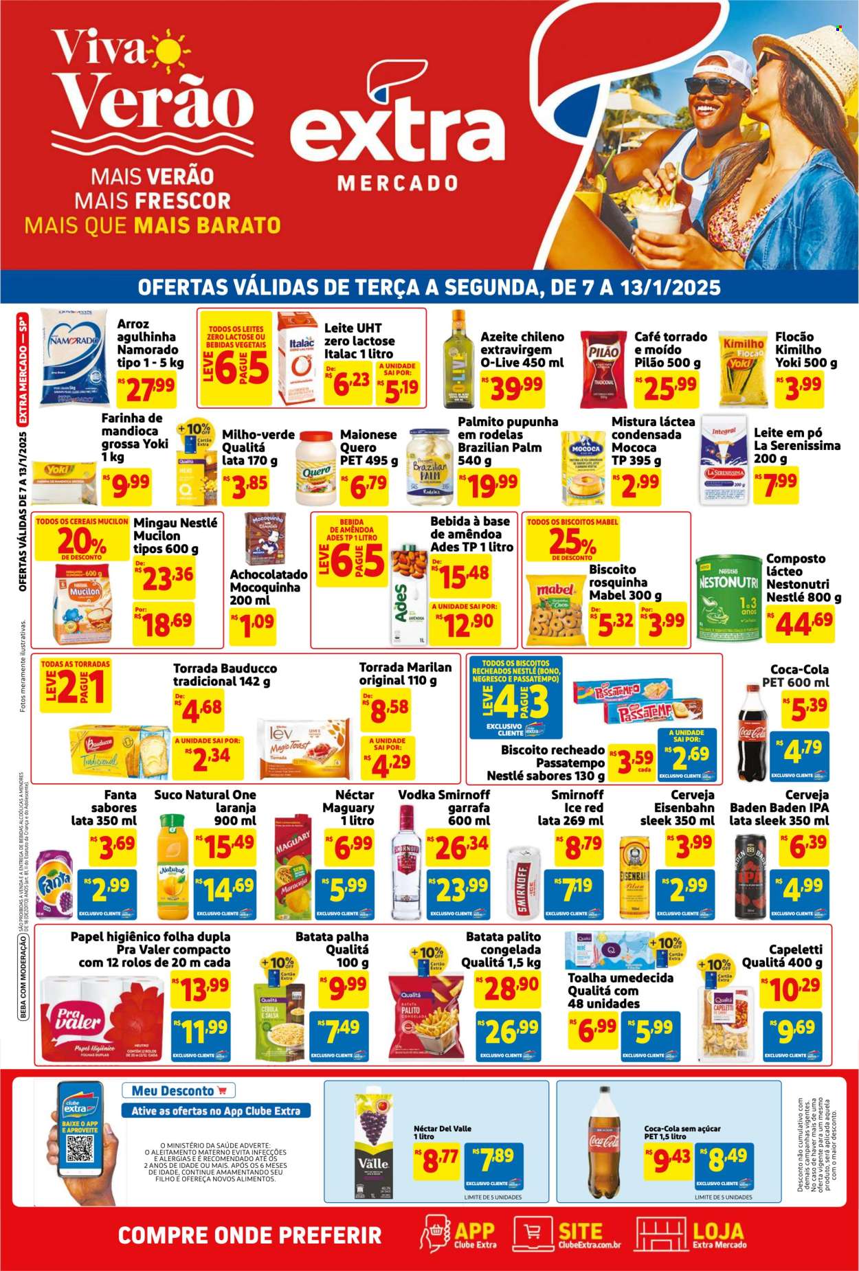 Folheto Mercado Extra - 07/01/2025 - 13/01/2025. Página 1
