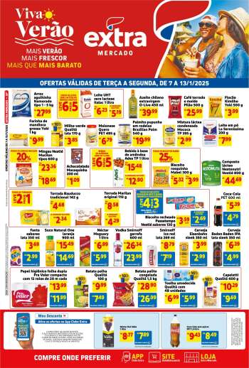 Folheto Mercado Extra - 07/01/2025 - 13/01/2025.