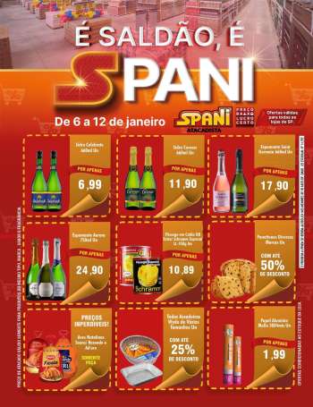 Folheto Spani Atacadista - 06/01/2025 - 12/01/2025.