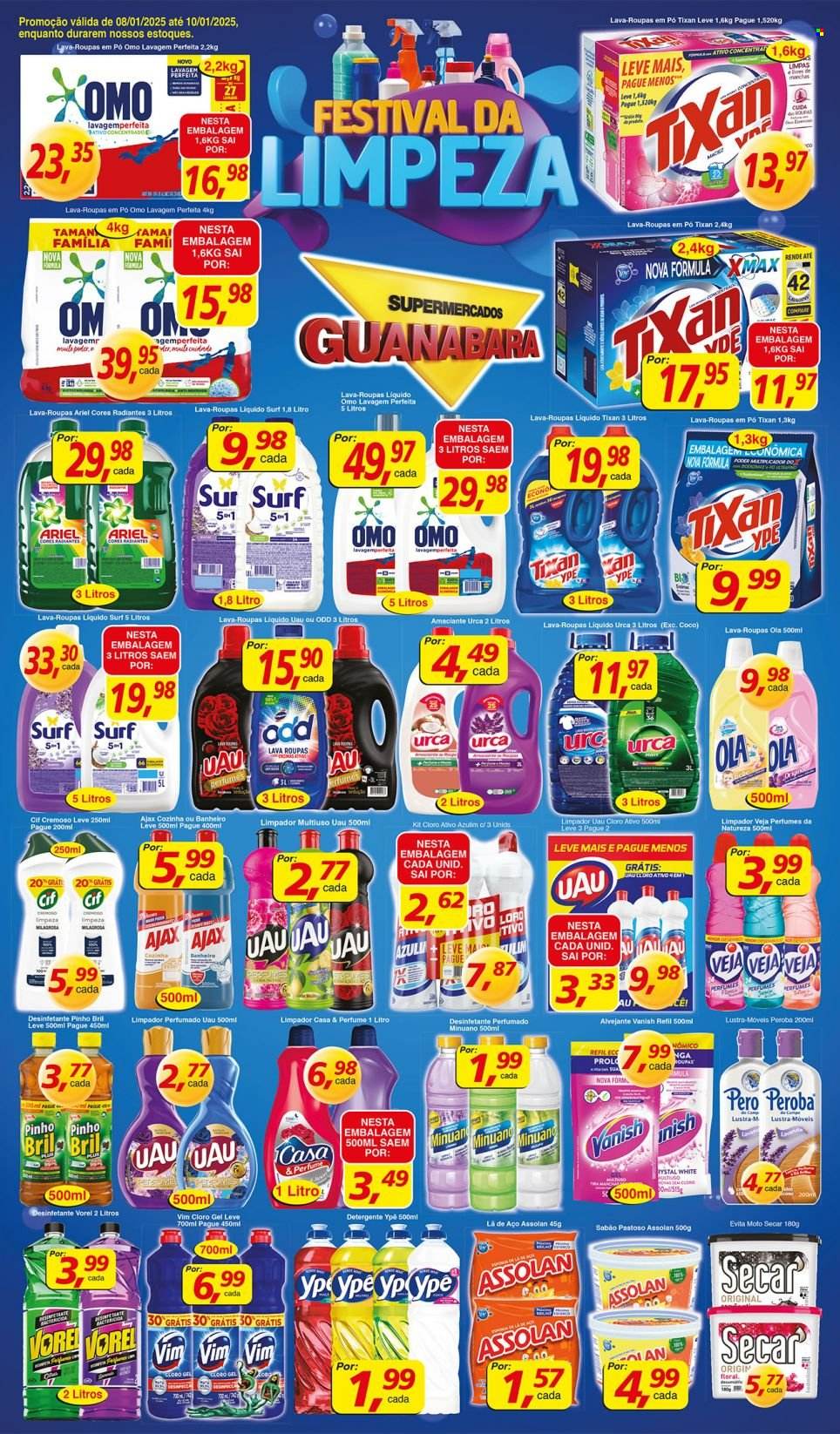 Folheto Supermercados Guanabara - 08/01/2025 - 10/01/2025. Página 8