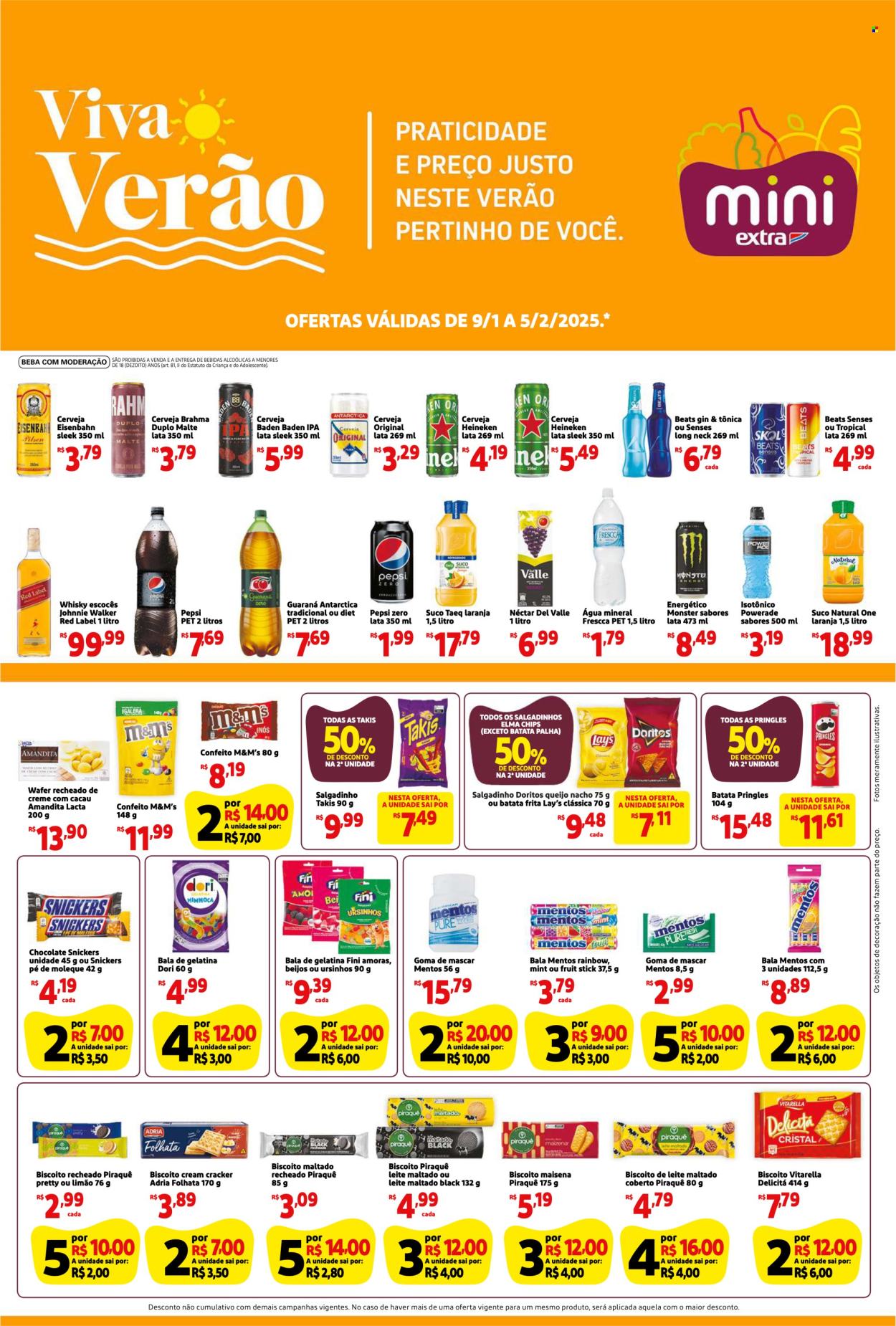 Folheto Mini Extra - 09/01/2025 - 05/02/2025. Página 1