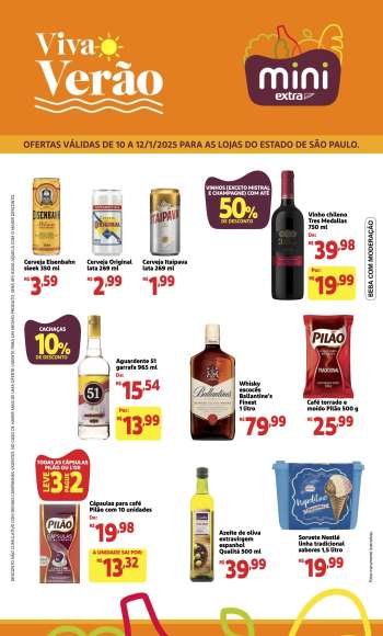 Folheto Mini Extra - 10/01/2025 - 12/01/2025.