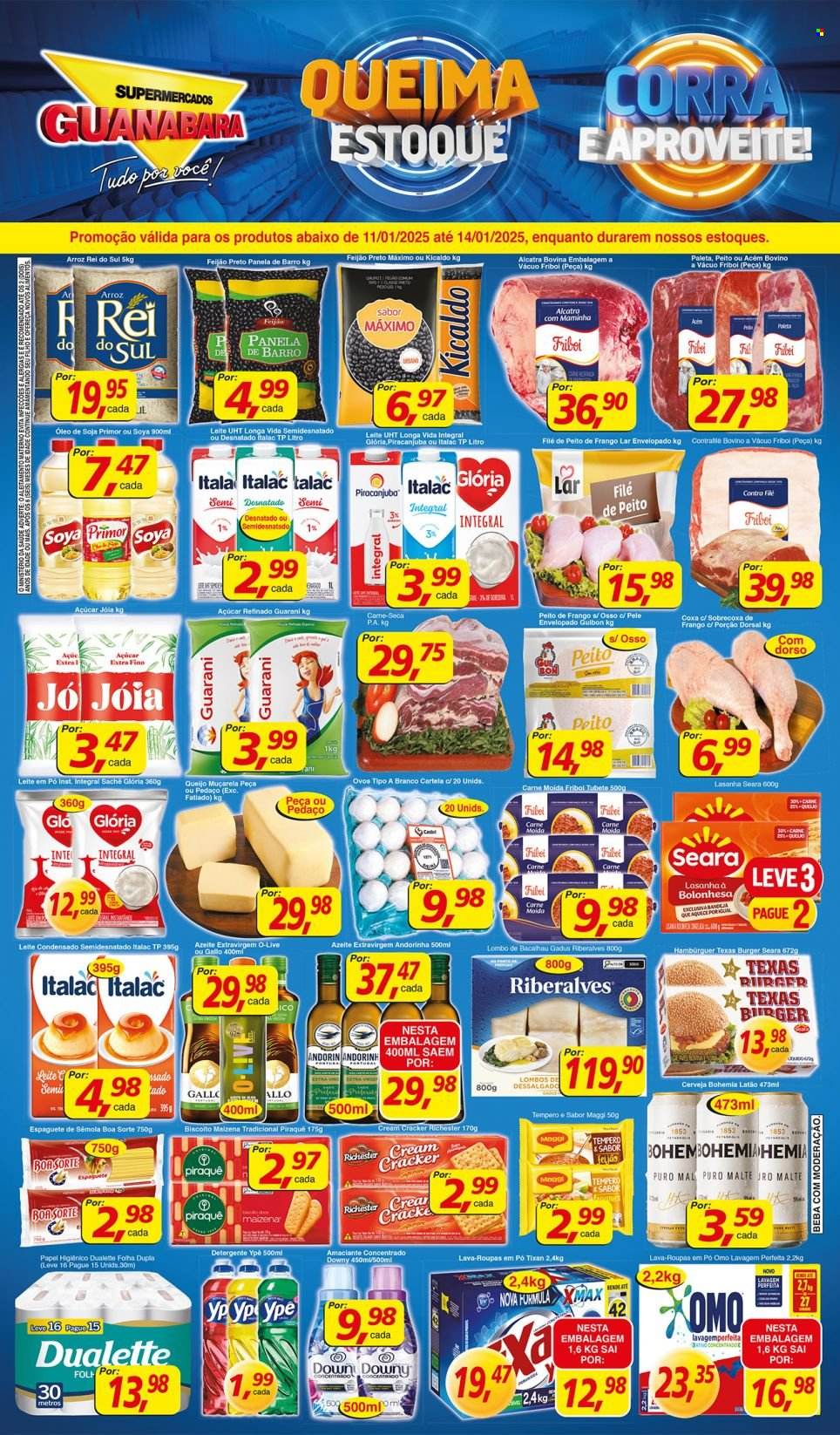 Folheto Supermercados Guanabara - 11/01/2025 - 14/01/2025. Página 1