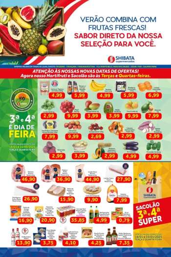Folheto Shibata Supermercados - 14/01/2025 - 20/01/2025.