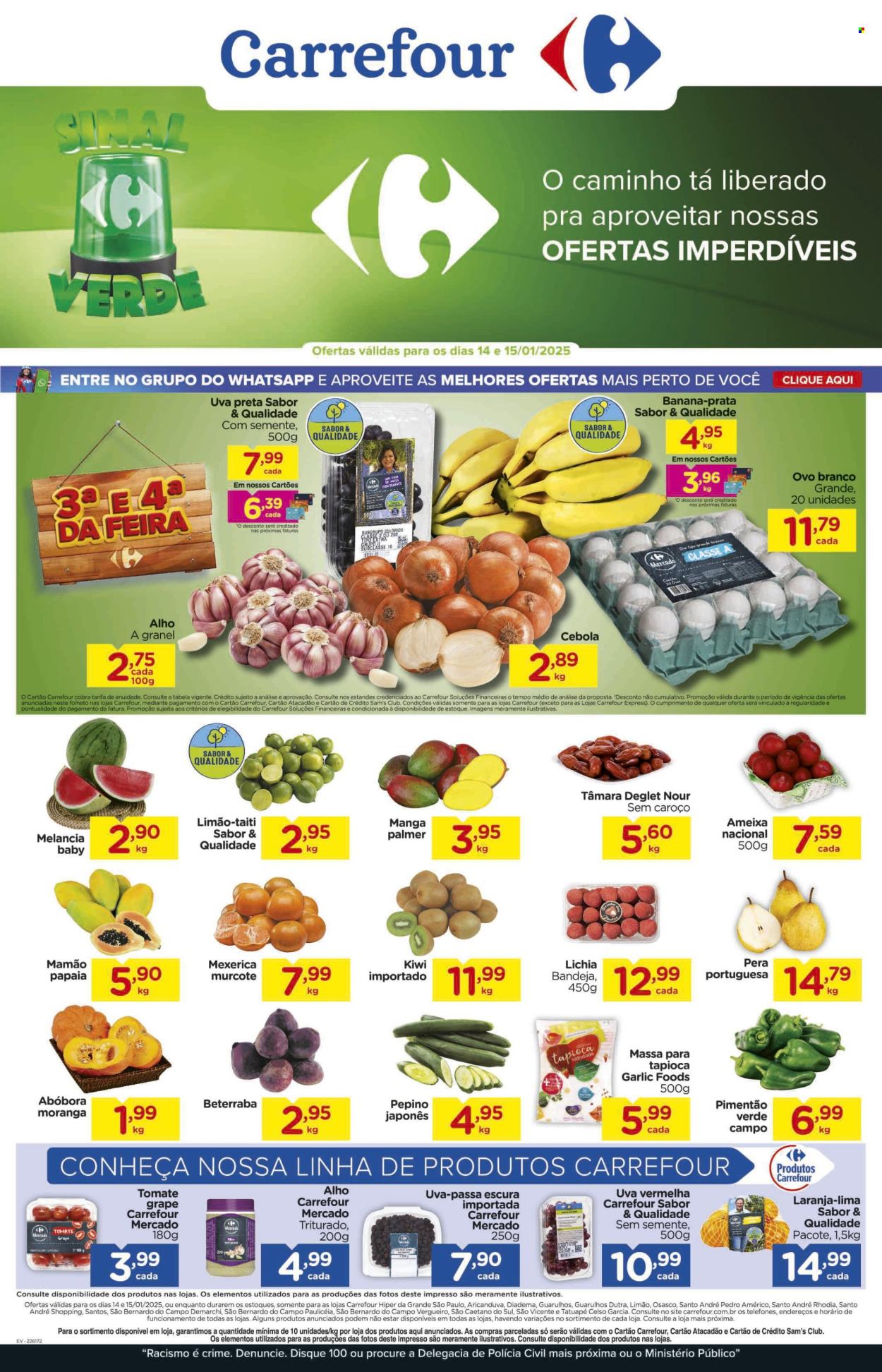 Folheto Carrefour Hiper - 14/01/2025 - 15/01/2025. Página 1