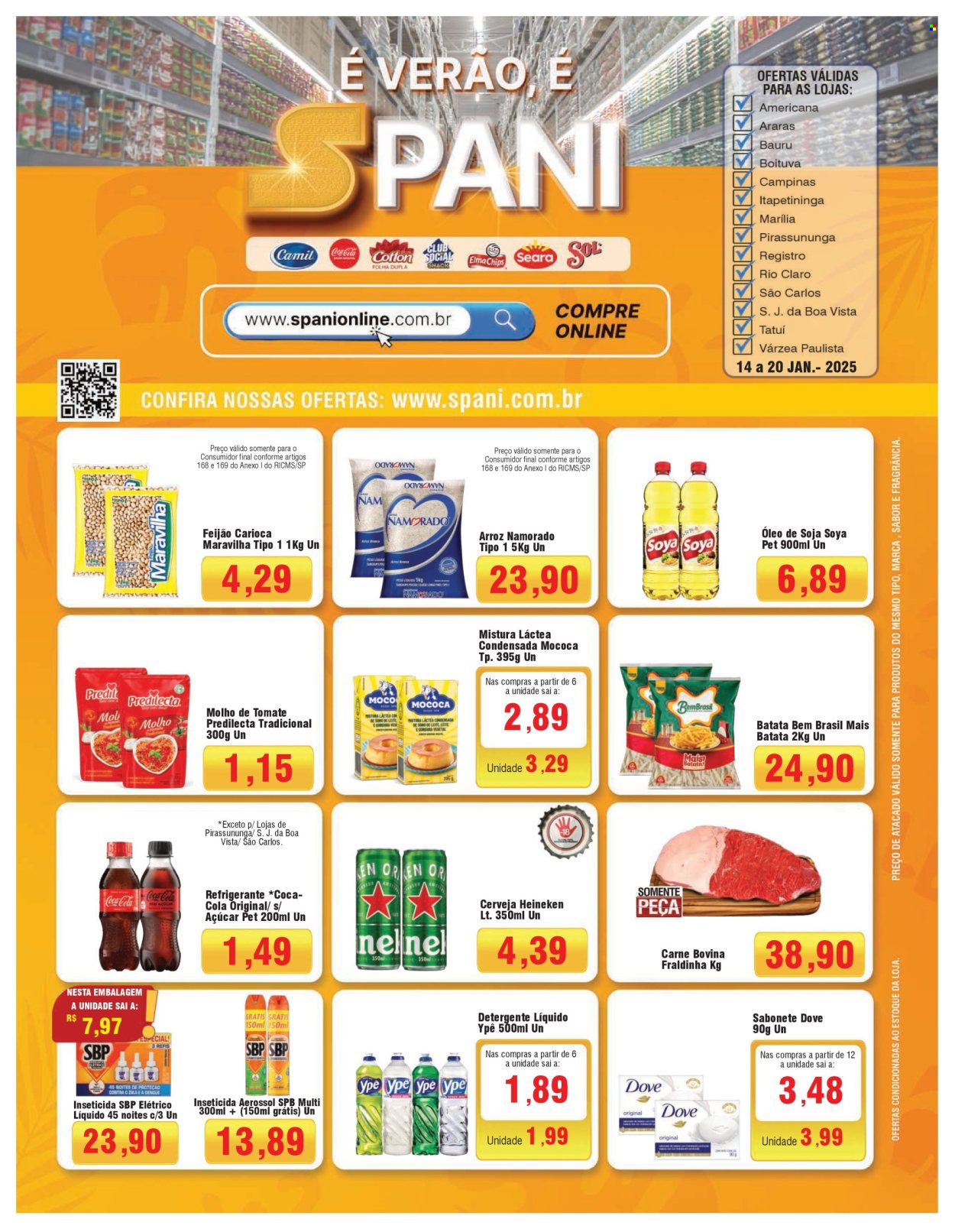 Folheto Spani Atacadista - 14/01/2025 - 20/01/2025. Página 1