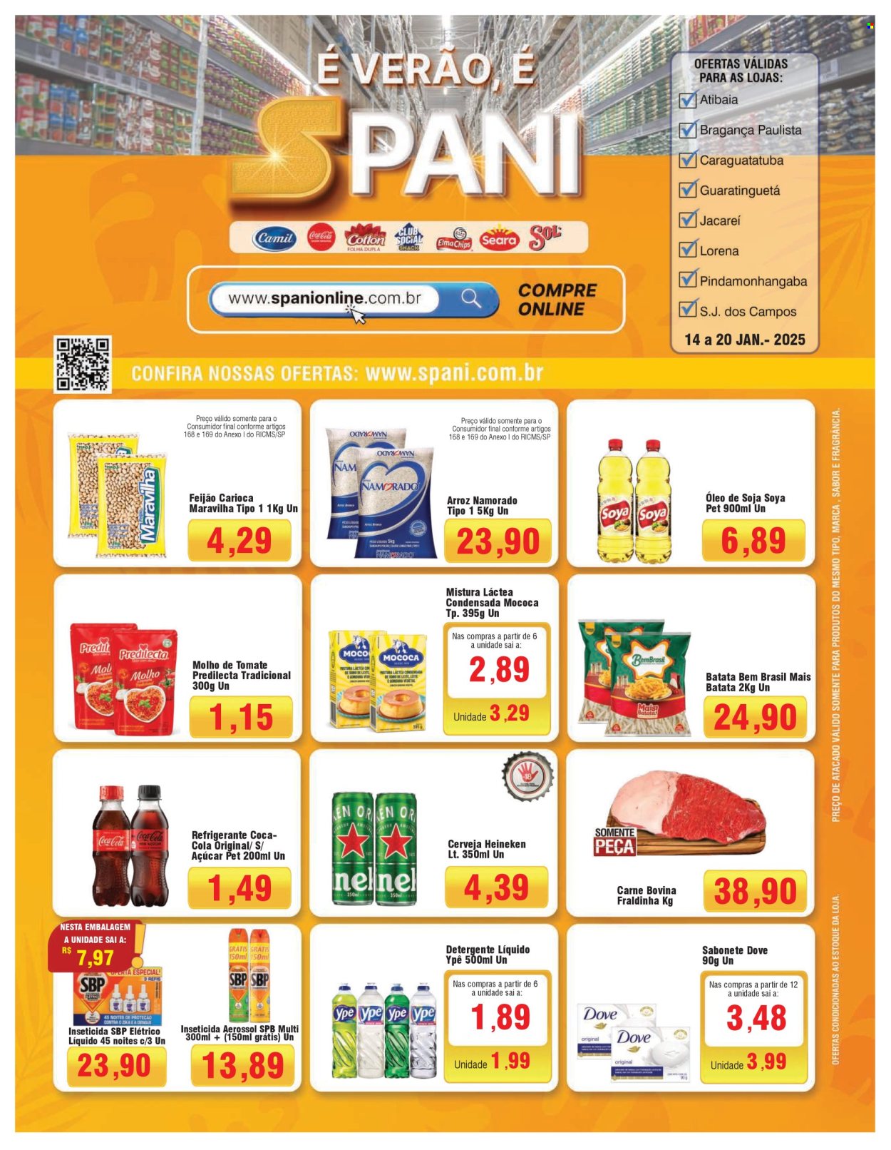 Folheto Spani Atacadista - 14/01/2025 - 20/01/2025. Página 1