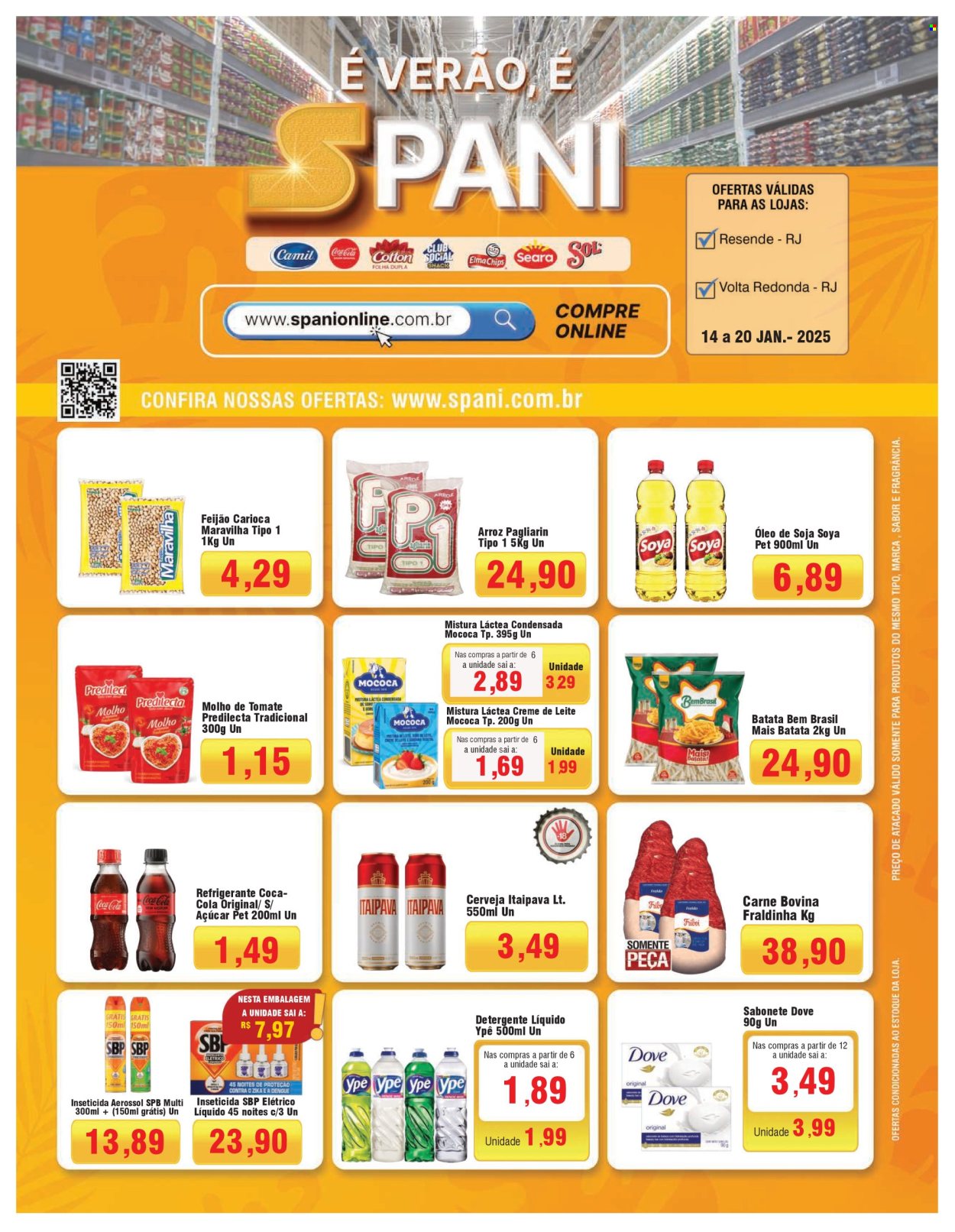 Folheto Spani Atacadista - 14/01/2025 - 20/01/2025. Página 1