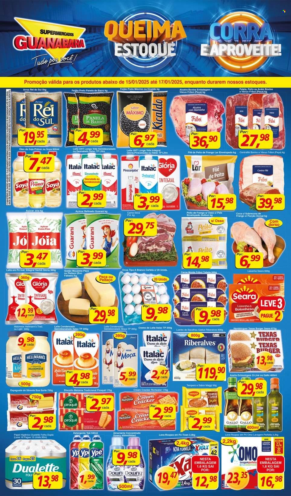 Folheto Supermercados Guanabara - 15/01/2025 - 17/01/2025. Página 1