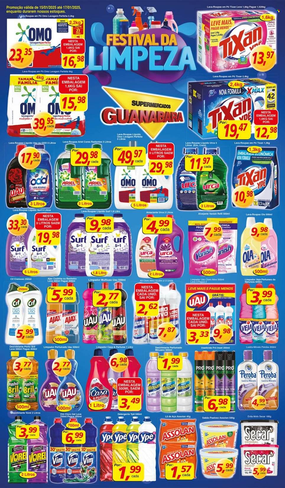 Folheto Supermercados Guanabara - 15/01/2025 - 17/01/2025. Página 8