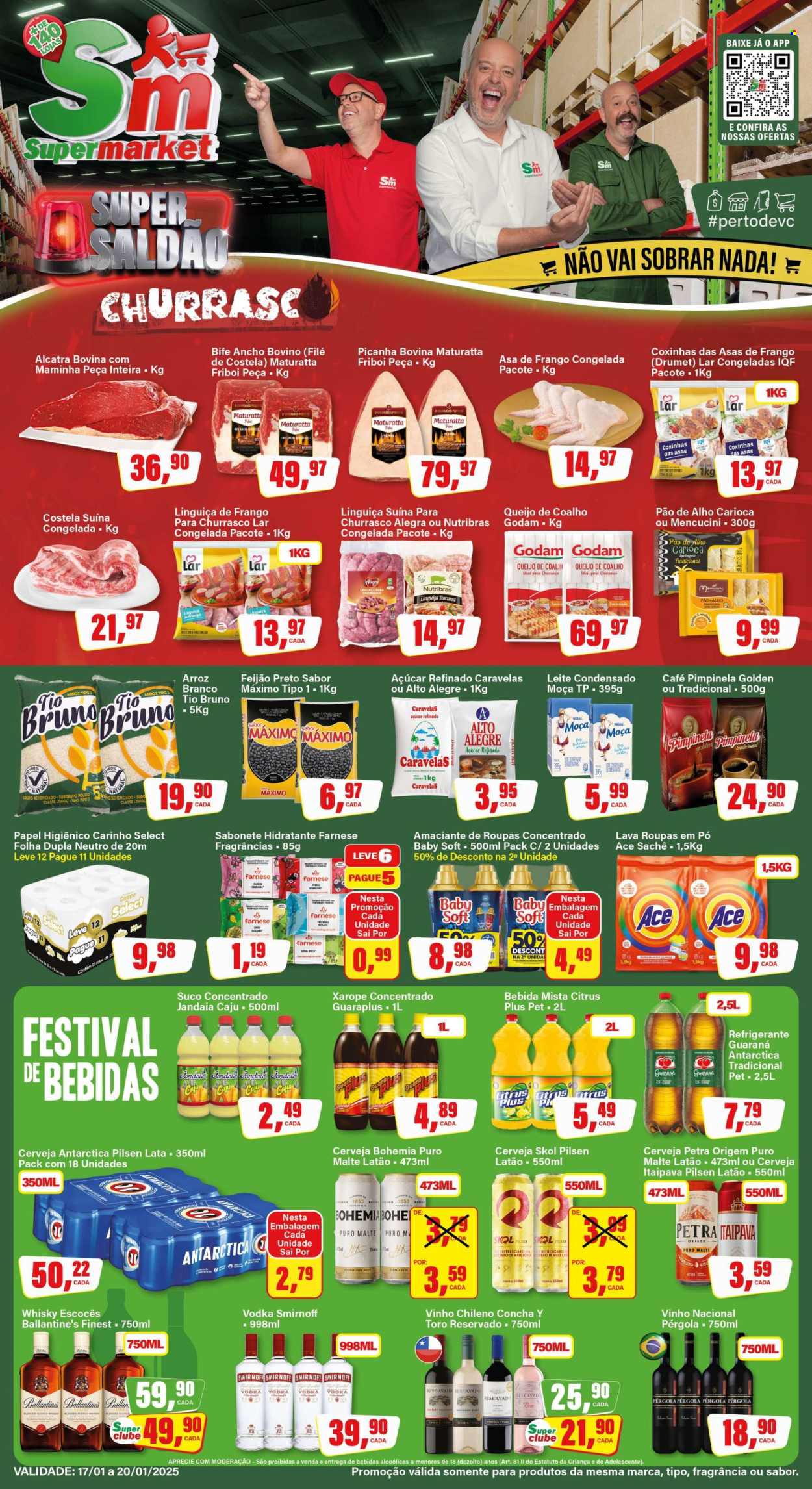 Folheto Rede Supermarket - 17/01/2025 - 20/01/2025. Página 1