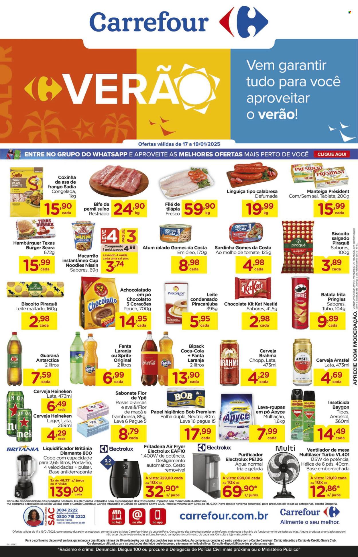 Folheto Carrefour Hiper - 17/01/2025 - 19/01/2025. Página 1