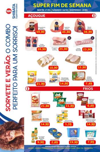 Folheto Shibata Supermercados - 17/01/2025 - 19/01/2025.