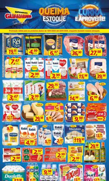 Folheto Supermercados Guanabara - 18/01/2025 - 22/01/2025.