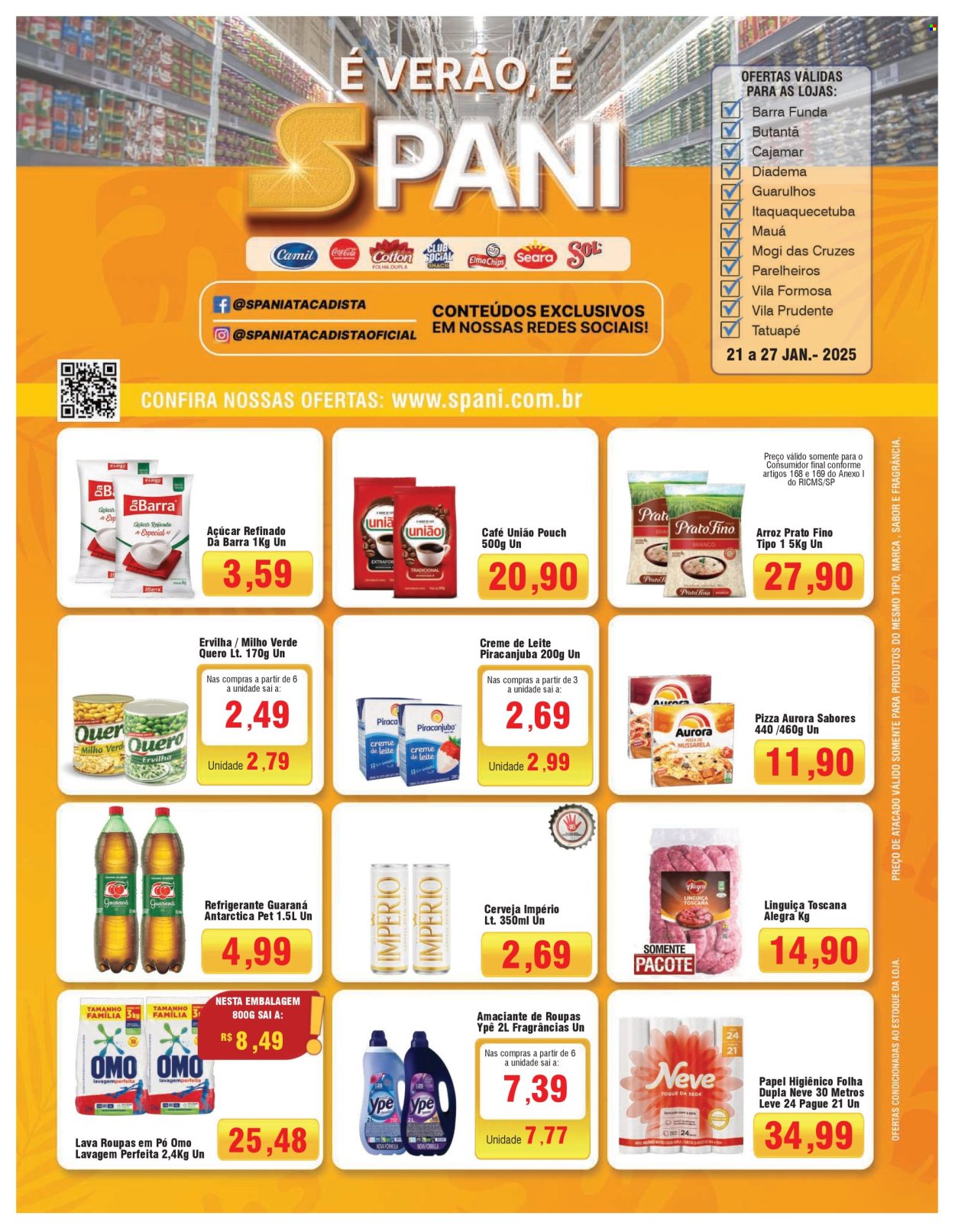 Folheto Spani Atacadista - 21/01/2025 - 27/01/2025. Página 1