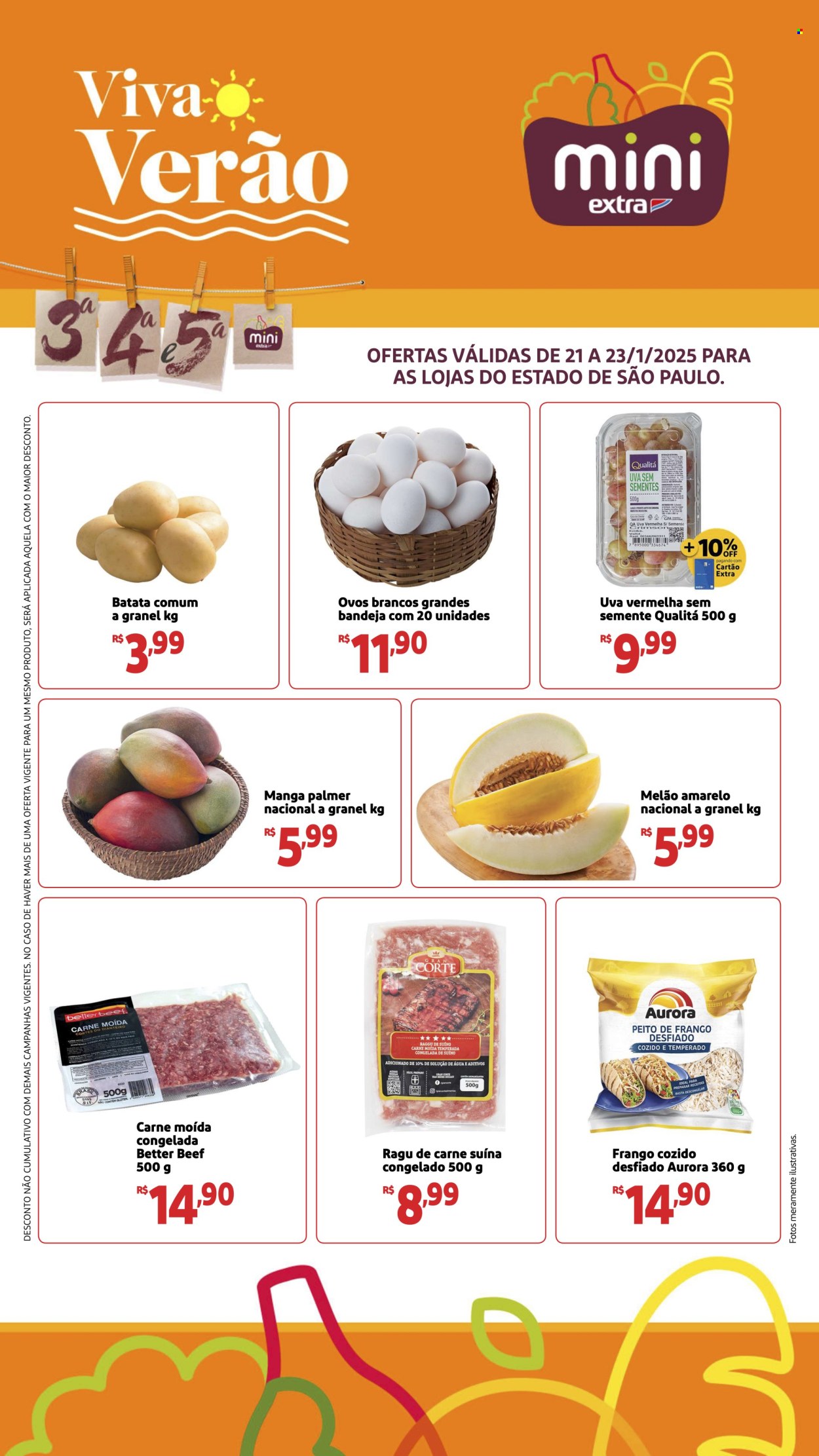 Folheto Mini Extra - 21/01/2025 - 23/01/2025. Página 1