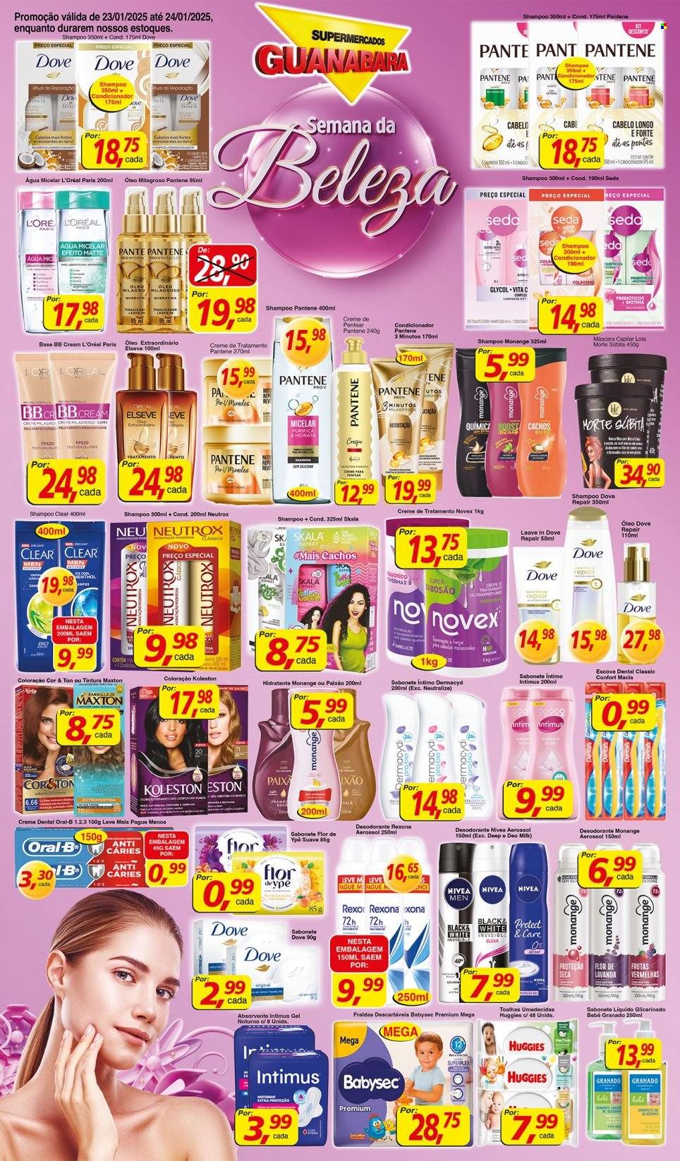 Folheto Supermercados Guanabara - 23/01/2025 - 24/01/2025. Página 1