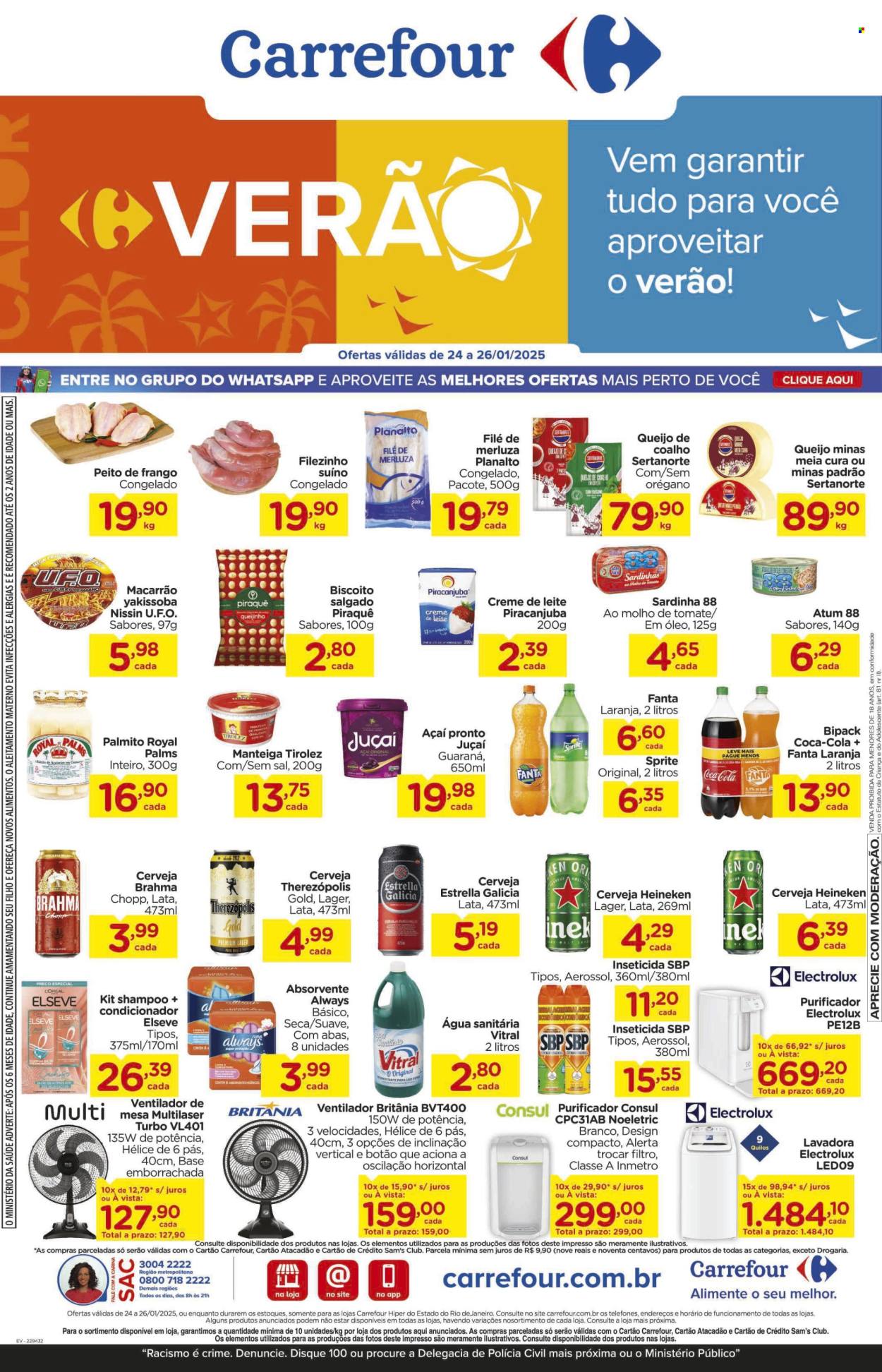 Folheto Carrefour Hiper - 24/01/2025 - 26/01/2025. Página 1