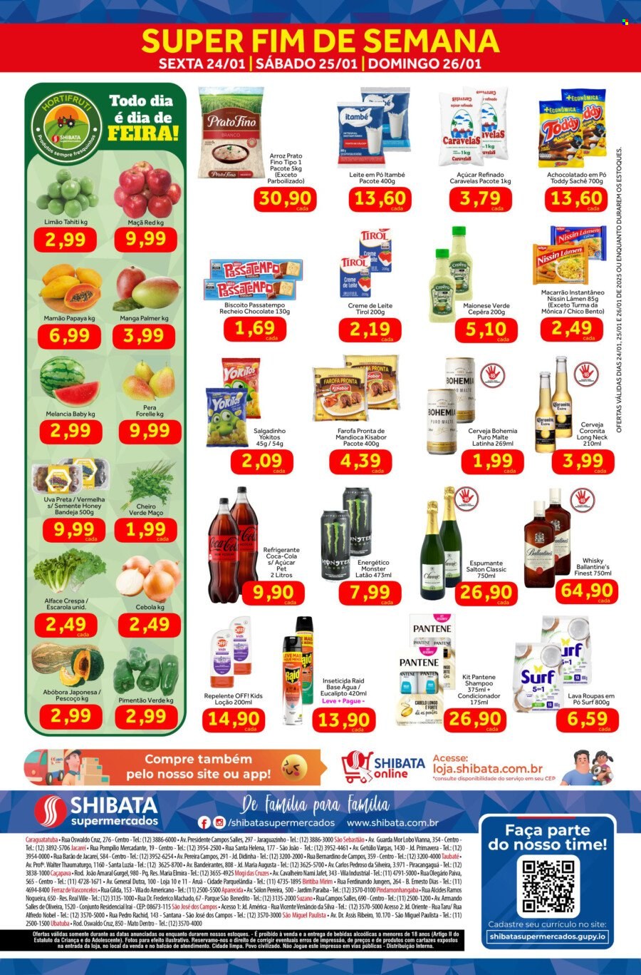 Folheto Shibata Supermercados - 24/01/2025 - 26/01/2025. Página 2