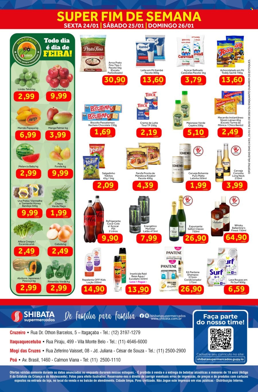 Folheto Shibata Supermercados - 24/01/2025 - 26/01/2025. Página 2