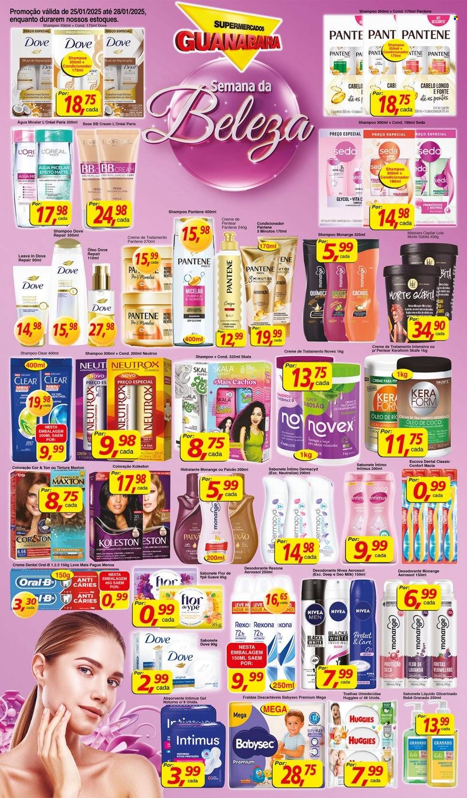 Folheto Supermercados Guanabara - 25/01/2025 - 28/01/2025. Página 1