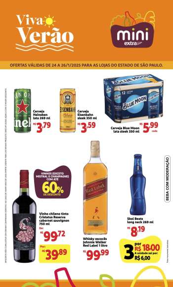 Folheto Mini Extra - 24/01/2025 - 26/01/2025.