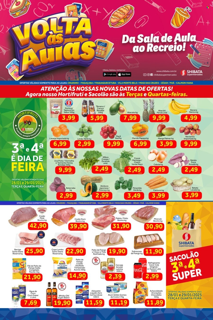 Folheto Shibata Supermercados - 28/01/2025 - 03/02/2025. Página 1