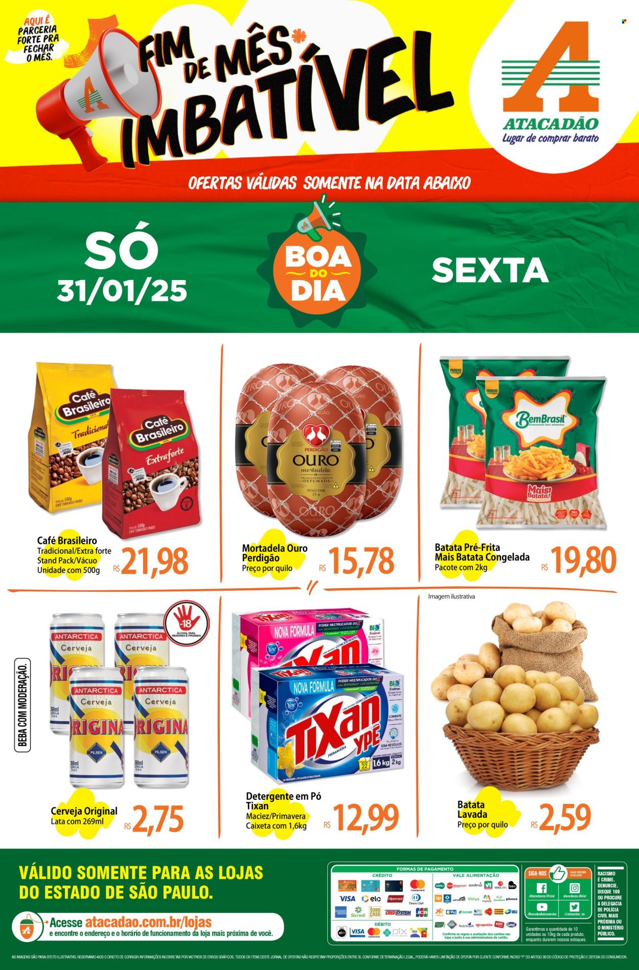 Folheto Atacadão - 31/01/2025 - 31/01/2025. Página 1