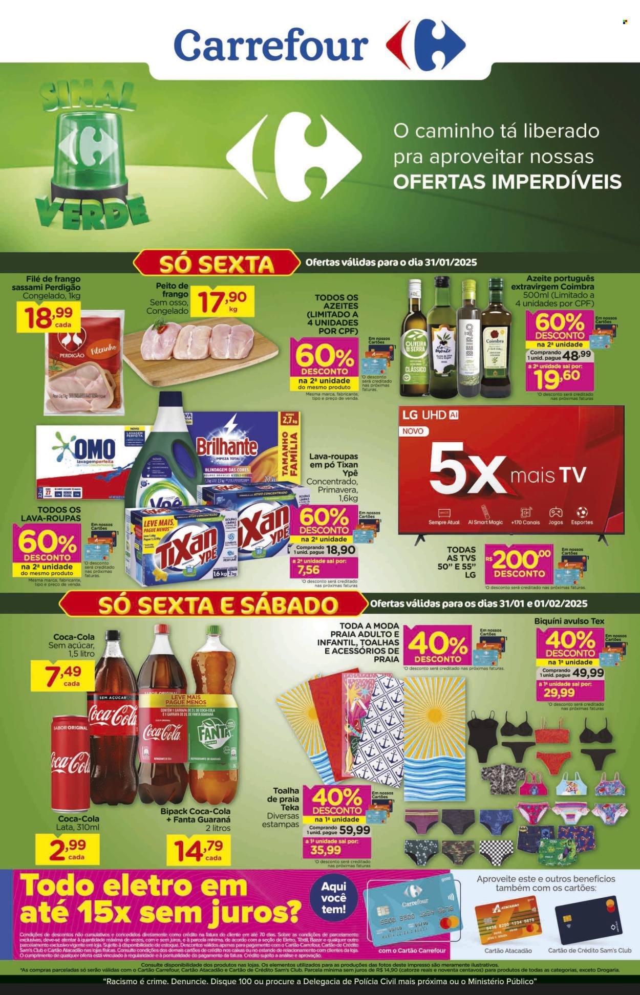 Folheto Carrefour Hiper - 31/01/2025 - 06/02/2025. Página 1