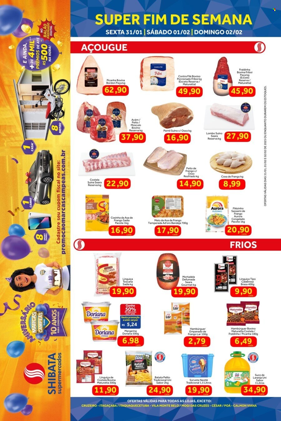 Folheto Shibata Supermercados - 31/01/2025 - 02/02/2025. Página 1