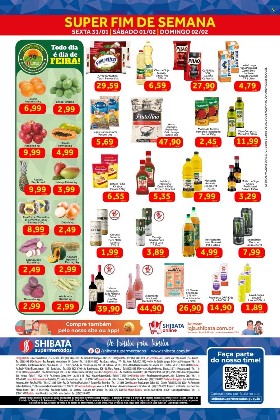 Folheto Shibata Supermercados - 31/01/2025 - 02/02/2025. Página 2
